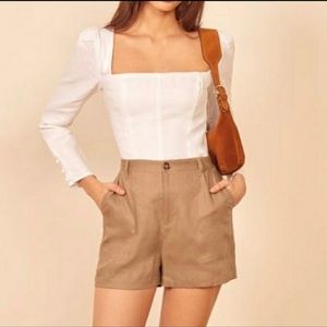 Reformation Linen Shorts